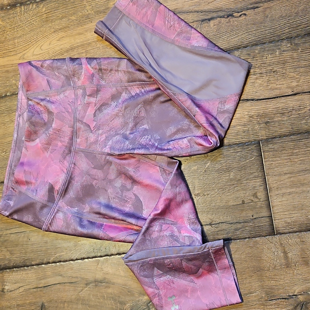 Under Armour Pink and Purple Patterned Leggings